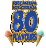 80 Flavours. Premium ice cream.